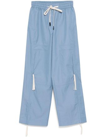 Lee Mathews zip-pocket trousers - women - Nylon/Cotton - 0 - Blue
