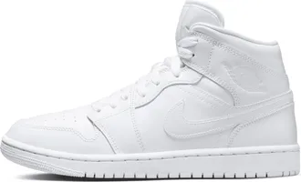 Nike Jordan Womens Air Jordan 1 Mid Shoes in White | DV0991-111