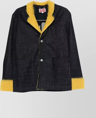 Kenzo crewneck jacket with notched lapels and pockets