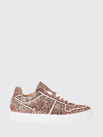 Philipp Plein Low Top Glitter Technical Fabric Sneakers with Embroidery