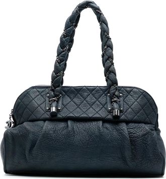 Chanel 2006-2008 Lady Braid kalfsleren schoudertas - Blauw
