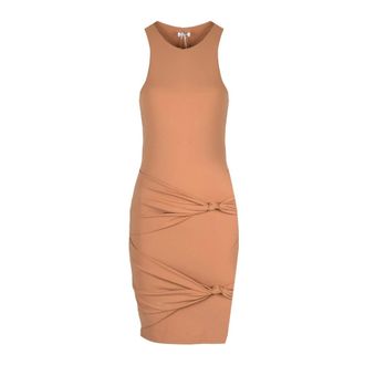 Patrizia Pepe Dames, Jurken, Beige, Maat: XS