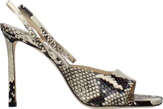 Jimmy Choo London Multicolor Leather Stiletto Heel Womens Sandals
