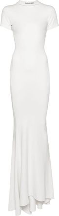 Balenciaga T-shirt maxi dress - women - Cotton/Elastane/Polyester - S - White