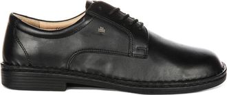 Finn Comfort Laced Shoes, male, Black, 9 UK, Black Leather Shoes for Men