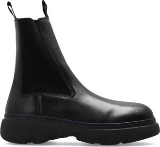 Burberry Creeper Chelsea Boots - Heren - Chelseaboots - Zwart - 42 EU - Leer - Schoenen
