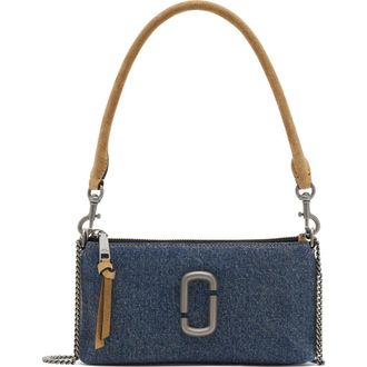 Marc Jacobs The Snapshot Denim Convertible Pochette Shoulder Bag in Dark Wash Indigo at Nordstrom