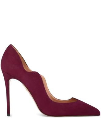 Aquazzura Artiste su&egrave;de pumps met puntige neus - Rood