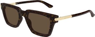 Alexander McQueen Am 0519S Zonnebrillen - Heren - Zonnebrillen - Bruin - 52 MM - Nylon - Accessoires
