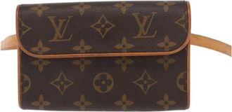 Louis Vuitton Florentine Waist Monogram Canvas Brown Canvas Handbag (Pre-Owned)