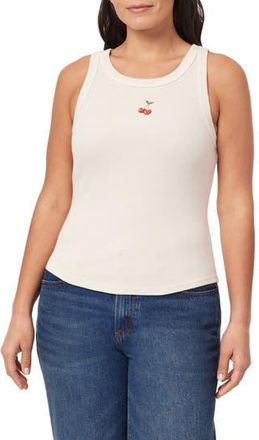 C&C California Embroidered Ribbed Tank in Sepia Rose at Nordstrom Rack, Size X-Large