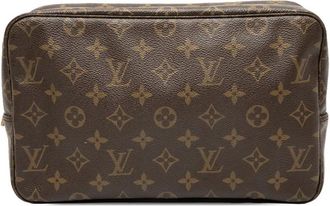 Louis Vuitton Clutch Trousse Toilette 28 con monogramma 1987 - Marrone