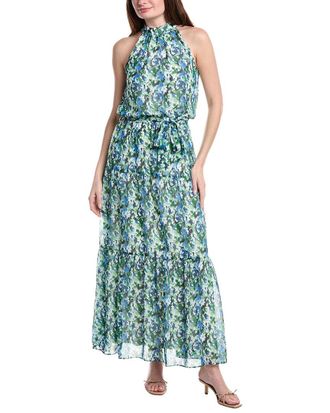 Julia Jordan Printed Chiffon Sleeveless Maxi Dress
