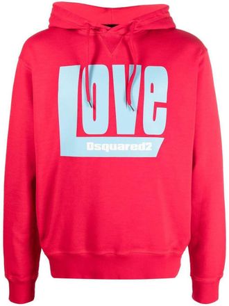 Dsquared2 Love Logo-Print Hoodie