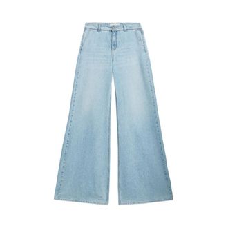 Blumarine Wide Jeans, female, Blue, Size: 2XS Wide Leg Jeans