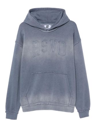 Izzue logo-embroidered hoodie - men - Polyester/Cotton - M - Blue