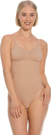 Magic Bodyfashion Shaping-Body MAGIC BODYFASHION, Damen, Gr. XXL, N-Gr, cappuccino, Obermaterial: 92% Polyamid, 8% Elasthan, eng normal, tiefer V-Ausschnitt, Bodys Shap