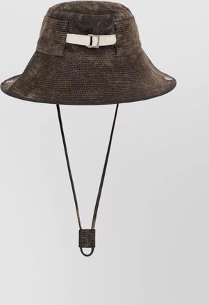 Jacquemus denim fisherman bucket hat textured design