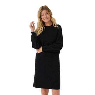 Cream CRDela Gebreide Jurk - Dames - Kleedjes - Zwart - XL - Polyester - Kleedjes