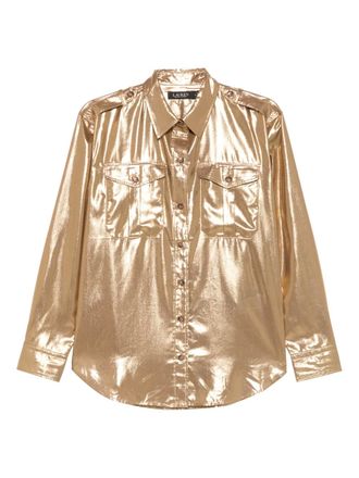 Lauren Ralph Lauren buttoned pocket shirt - Gold