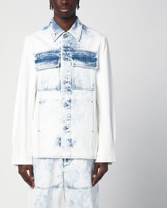 Dries Van Noten Faded Blue Denim Shirt