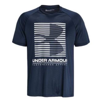 Under Armour Velocity Graphic Tee Dark Blue 1370653-408