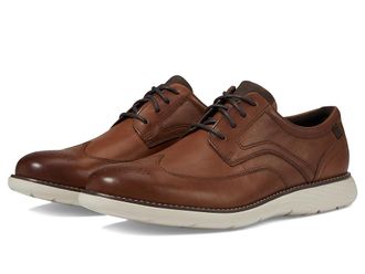 Rockport Garett Wing Tip Mens Shoes Cognac : 10.5 W (EE), Leather