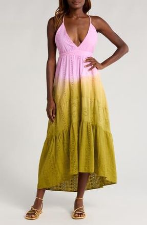 Maaji Rose Garden Patchwork Nadina Cover-Up Dress in Pink at Nordstrom Rack, Size Small