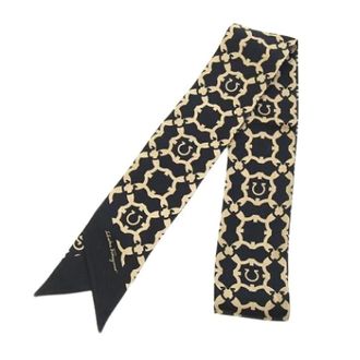 Ferragamo Pre-owned Scarves, female, Black, Size: ONE SIZE Pre-owned Gancini Scarf