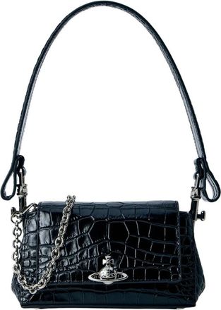 Vivienne Westwood Hazel Kleine Handtas - Dames - Handtassen - Zwart - ONE Size - Katoen - Tassen