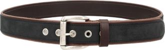 Our Legacy Blue Textured Leather Belt