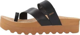 Reef Vista Hi Layla - Dames - Slippers - Zwart - 40 EU - Leer - Schoenen