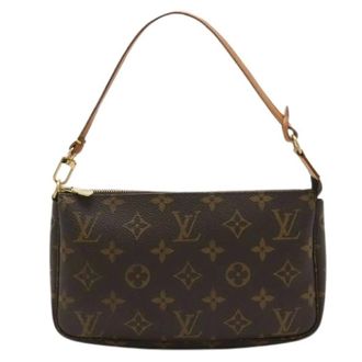 Louis Vuitton Pre-owned Shoulder Bags, female, Brown, Size: ONE SIZE Pre-owned Monogram Pouch