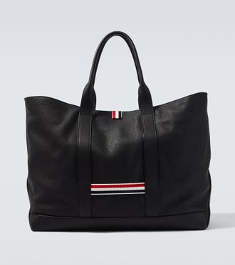 Thom Browne Medium leather tote bag