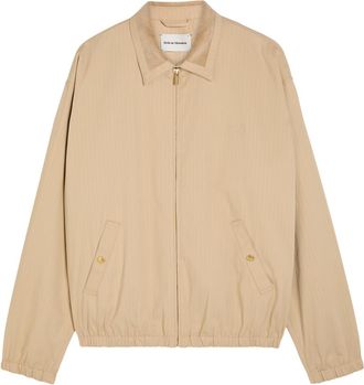 Dr&ocirc;le de Monsieur DR&Ocirc;LE DE Monsieur Le Blouson Dr&ocirc;le Logo Stretch-cotton Jacket - Beige - XL