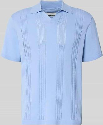 Armedangels Armedangels Relaxed Fit Poloshirt aus reiner Baumwolle in Hellblau, Gr&ouml;&szlig;e XXL