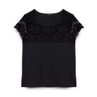Fiorella Rubino Mujer, Camisetas, Negro, Talla: XS