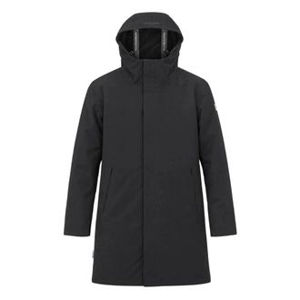 Aquascutum Therma-S Long Parka - - Coats - Uomo - Nero - M