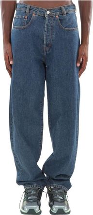 Magliano Back Patch Jeans - Heren - Loose Fit Jeans - Blauw - XL - Jeans