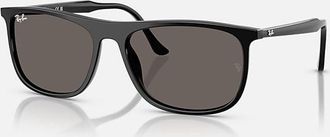 Ray-Ban Dark Grey Rectangular Unisex Sunglasses RB2216F 901/B1 58