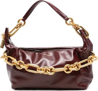 Balmain Borsa a spalla Sync media - Marrone