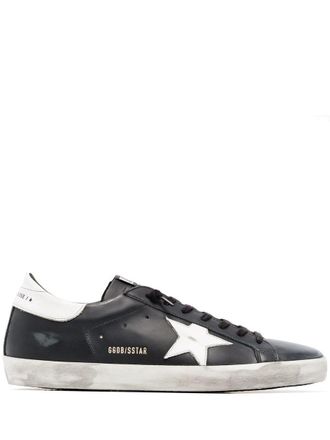 Golden Goose Super-Star Distressed-Effect Leather Sneakers Shoes