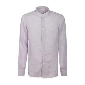 Borriello 16035 Linen Shirt - Heren - Casual Overhemden - Paars - 2XL - Linnen - Overhemden