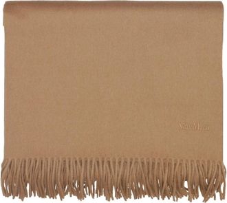 Max Mara Monogram Cashmere Stole - Dames - Wintersjaals - Bruin - ONE Size - Kasjmier - Accessoires