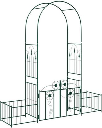 vidaXL Arco De Jard&iacute;n Con Cerradura Verde 203 X 50 X 218 Cm Vidaxl
