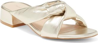 Stuart Weitzman Vacay 35 Block Slide Sandal in Platino at Nordstrom Rack, Size 5.5