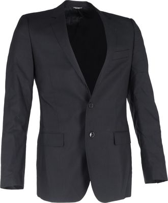 Dolce & Gabbana Pre-owned Mens & Single-Breasted Blazer in Black Wool - Size IT 50 (Mens)