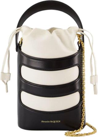 Alexander McQueen Alexander Mcqueen Black Calfskin The Rise Mini Crossbody, Never Carried (Authentic Pre-Loved)