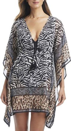 Bleu Rod Beattie Bleu Rod Beattie Whats In The Mix Chiffon Caftan Coverup