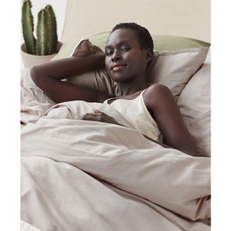 Pact Organic Cotton Organic Room Service Sateen Sham 2-Pack in Dove Grey at Nordstrom, Size Standard